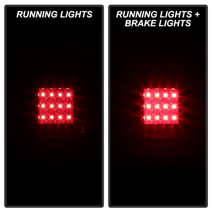 Red Clear LED Tail Lights <br>95-00 Toyota Tacoma