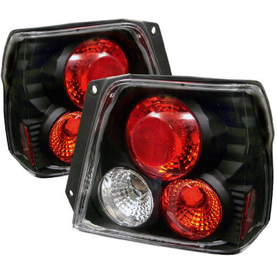 Black Euro Style Tail Lights <br>95-98 Toyota Tercel