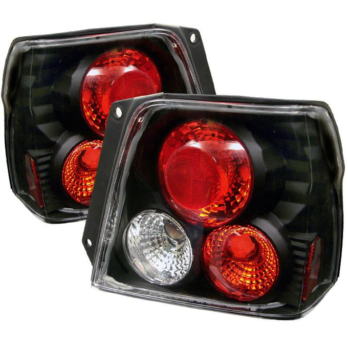 Black Euro Style Tail Lights <br>95-98 Toyota Tercel