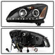 LED Halo Black Projector Headlights <br>02-04 Nissan Altima
