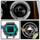 LED Halo Black Projector Headlights <br>02-04 Nissan Altima