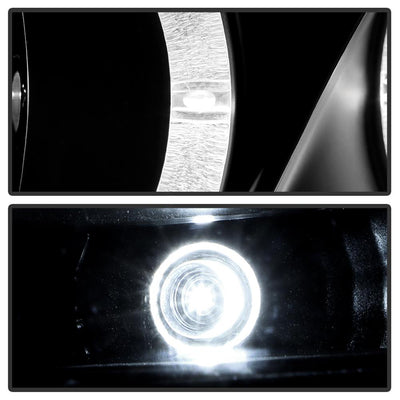 LED Halo Black Projector Headlights <br>02-04 Nissan Altima