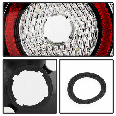 Black Euro Style Tail Lights <br>06-07 Volkswagen Golf