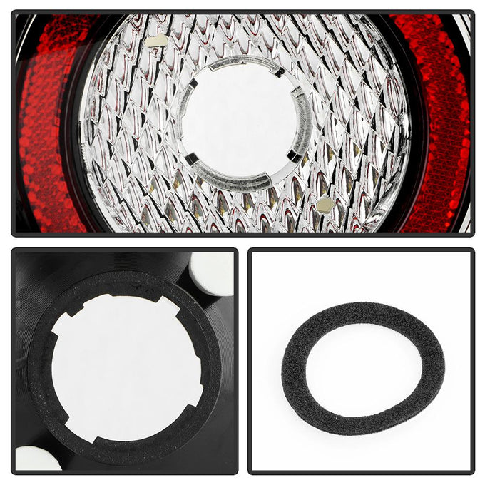Black Euro Style Tail Lights <br>06-07 Volkswagen Golf