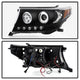 LED Halo Black Projector Headlights <br>08-11 Toyota Land Cruiser