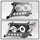 LED Halo Black Projector Headlights <br>08-11 Toyota Land Cruiser