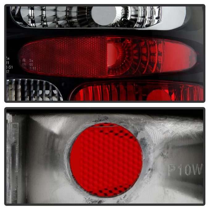 Black Euro Style Tail Lights <br>99-04 Volkswagen Golf