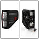 Black LED Tail Lights <br>09-14 Ford F-150