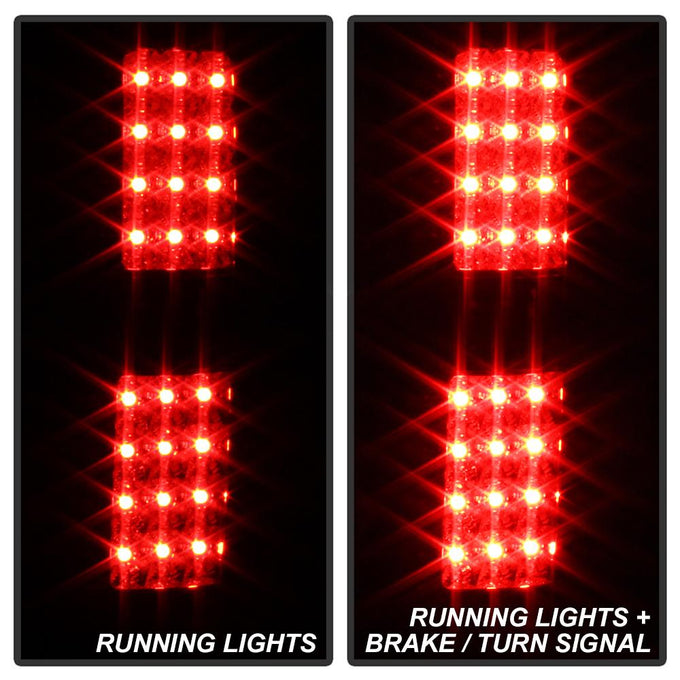 Black LED Tail Lights <br>09-14 Ford F-150