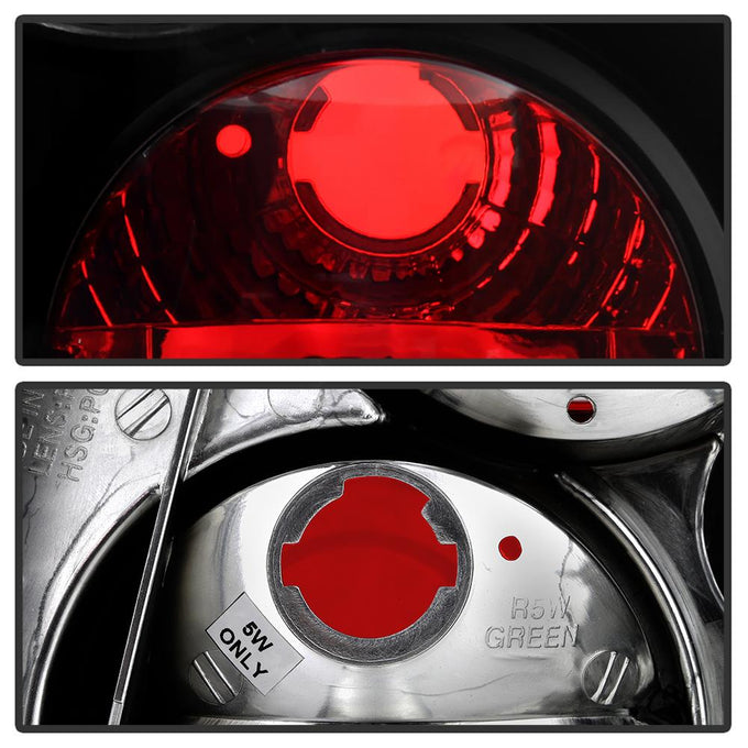 Black Euro Style Tail Lights <br>99-04 Volkswagen Jetta