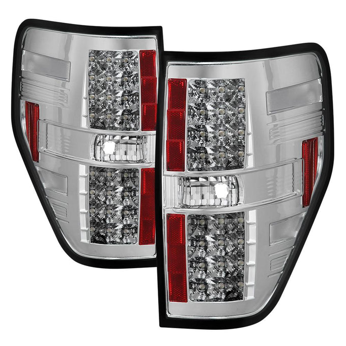 Chrome LED Tail Lights <br>09-14 Ford F-150