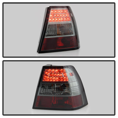 Smoke LED Tail Lights <br>99-04 Volkswagen Jetta