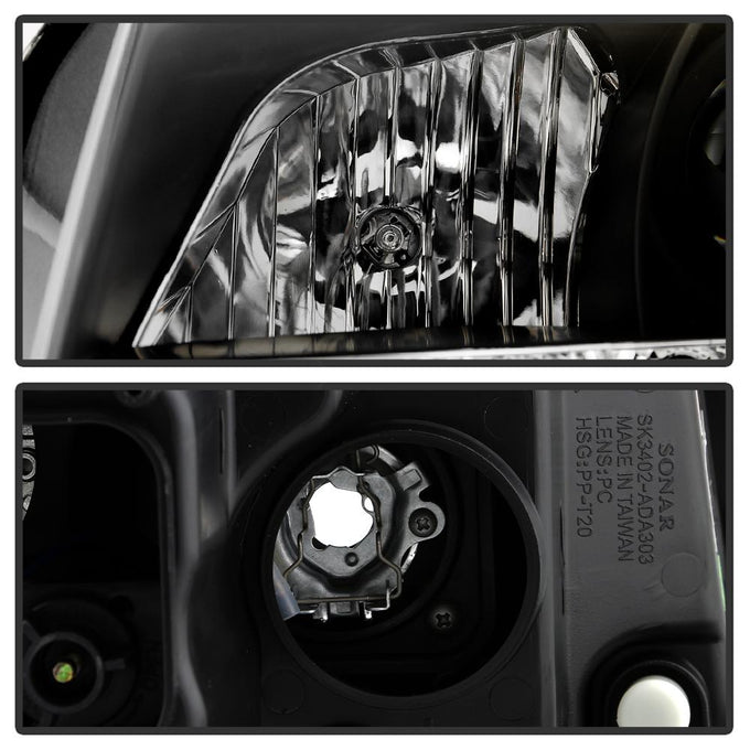 DRL Black Projector Headlights <br>06-08 Audi A3 A3 Quattro