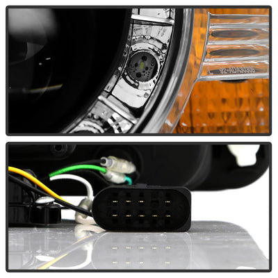 DRL Black Projector Headlights <br>06-08 Audi A3 A3 Quattro