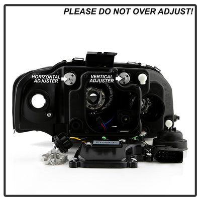 DRL Black Projector Headlights <br>06-08 Audi A3 A3 Quattro