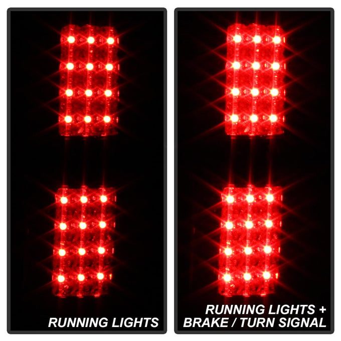 Red Clear LED Tail Lights <br>09-14 Ford F-150