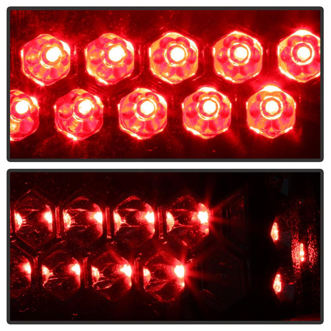 Black LED Tail Lights <br>04-05 Honda Civic