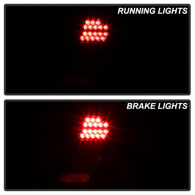 Black LED Tail Lights <br>04-05 Honda Civic