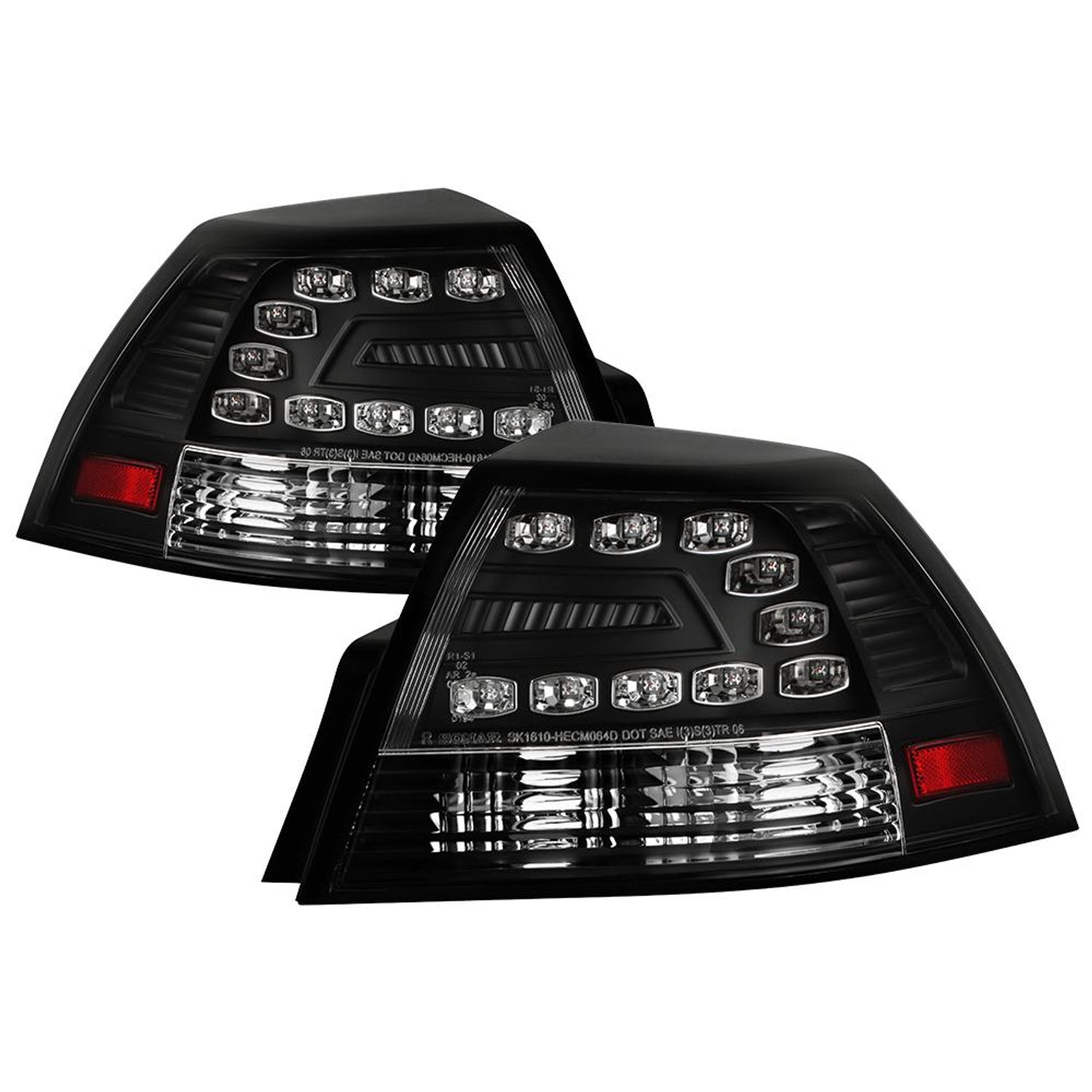 Black LED Tail Lights <br>08-09 Pontiac G8