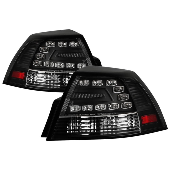 Black LED Tail Lights <br>08-09 Pontiac G8