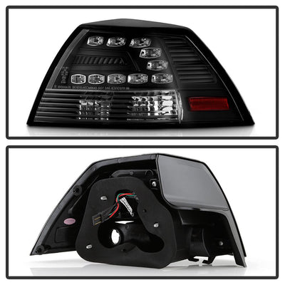 Black LED Tail Lights <br>08-09 Pontiac G8