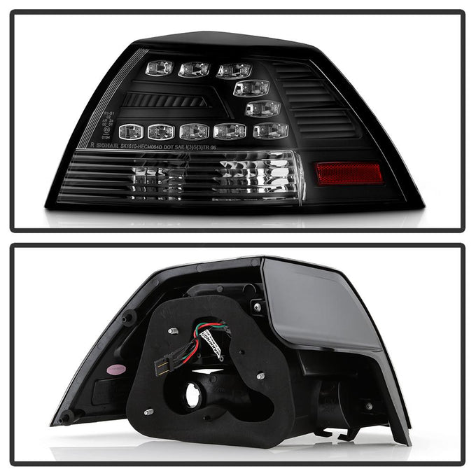 Black LED Tail Lights <br>08-09 Pontiac G8