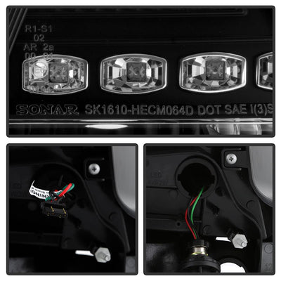Black LED Tail Lights <br>08-09 Pontiac G8