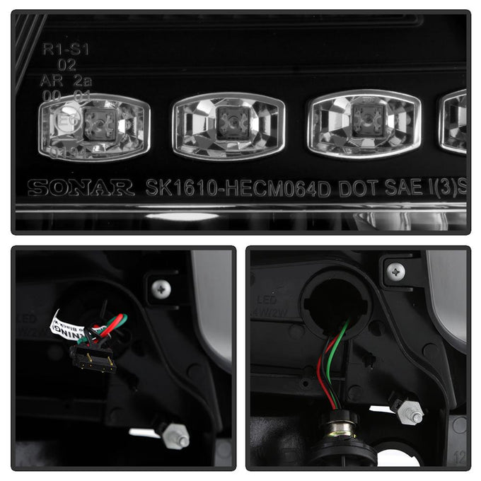 Black LED Tail Lights <br>08-09 Pontiac G8