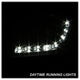 DRL Black Projector Headlights <br>06-08 Audi A4 A4 Quattro