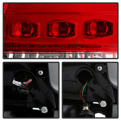 Red Clear LED Tail Lights <br>08-09 Pontiac G8