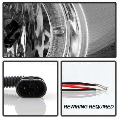 LED Halo Chrome Projector Headlights <br>94-97 Acura Integra