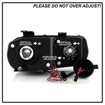 LED Halo Chrome Projector Headlights <br>94-97 Acura Integra