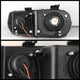 LED Halo Black Projector Headlights <br>98-01 Acura Integra