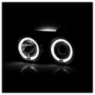 LED Halo Chrome Projector Headlights <br>89-94 BMW 525i, 530i, 540i, 535i, 735i