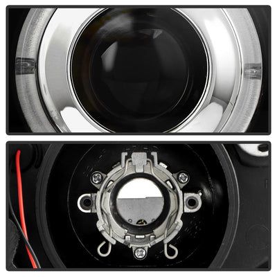 LED Halo Black Projector Headlights <br>99-01 BMW 740i 740iL 750iL