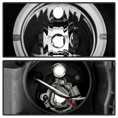 LED Halo Black Projector Headlights <br>99-01 BMW 740i 740iL 750iL