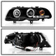 LED Halo Black Projector Headlights <br>00 BMW 323Ci 328Ci 01-03 BMW 325Ci 330Ci 01-06 BMW M3