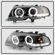 LED Halo Black Projector Headlights <br>00 BMW 323Ci 328Ci 01-03 BMW 325Ci 330Ci 01-06 BMW M3