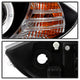 LED Halo Black Projector Headlights <br>08-11 BMW 128i 135i 11 BMW 1 Series M