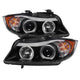 LED Halo Black Eyebrow Bulb Projector Headlights <br>06-08 BMW 3-Series