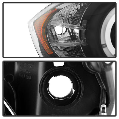 LED Halo Black Eyebrow Bulb Projector Headlights <br>06-08 BMW 3-Series