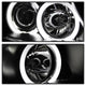 LED Halo Black Eyebrow Bulb Projector Headlights <br>06-08 BMW 3-Series