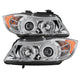 LED Halo Chrome Eyebrow Bulb Projector Headlights <br>06-08 BMW 3-Series