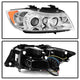 LED Halo Chrome Eyebrow Bulb Projector Headlights <br>06-08 BMW 3-Series