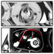 LED Halo Chrome Eyebrow Bulb Projector Headlights <br>06-08 BMW 3-Series