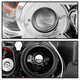 LED Halo Chrome Eyebrow Bulb Projector Headlights <br>06-08 BMW 3-Series