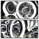 LED Halo Chrome Eyebrow Bulb Projector Headlights <br>06-08 BMW 3-Series