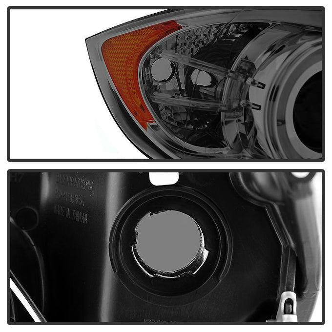 LED Halo Smoke Eyebrow Bulb Projector Headlights <br>06-08 BMW 3-Series
