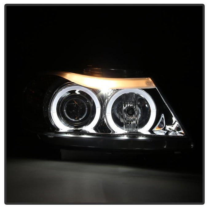 LED Halo Smoke Eyebrow Bulb Projector Headlights <br>06-08 BMW 3-Series