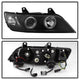 LED Halo Black Projector Headlights <br>96-02 BMW Z3